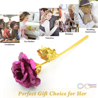 Gold Rose Artificial Rose Flower With Gift Box, Plastic Flowers Best Gifts for Friend Girl Wife Women, Golden Rose Gift for Valentine's Day, Mother's Day, Anniversary, Birthday, Wedding, Gold (1 Pc) - infinityexculsivestore.com