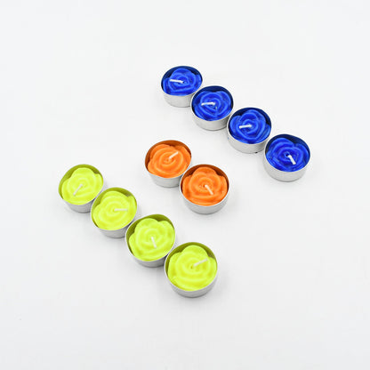 Rose Flower tealight candles, Floating Candles, Scented Tea Lights, Aromatherapy Relax (Pack of 10 Pcs.) - infinityexculsivestore.com
