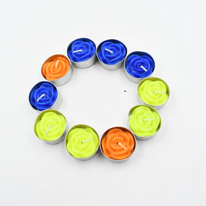 Rose Flower tealight candles, Floating Candles, Scented Tea Lights, Aromatherapy Relax (Pack of 10 Pcs.) - infinityexculsivestore.com