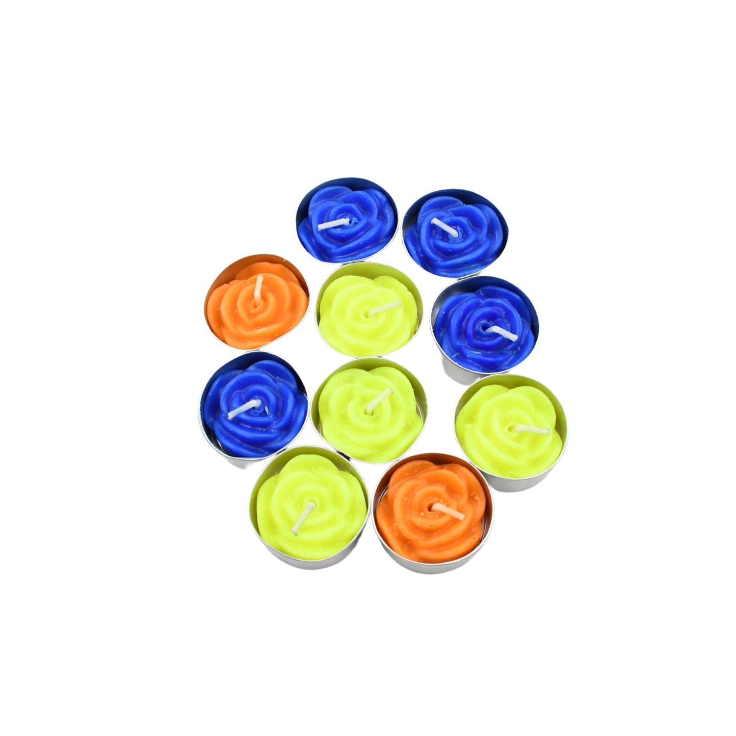 Rose Flower tealight candles, Floating Candles, Scented Tea Lights, Aromatherapy Relax (Pack of 10 Pcs.) - infinityexculsivestore.com