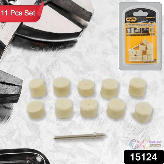 Rotary Tool Accessory Wool Felt Polishing Pad Felt (11 Pcs Set) - infinityexculsivestore.com