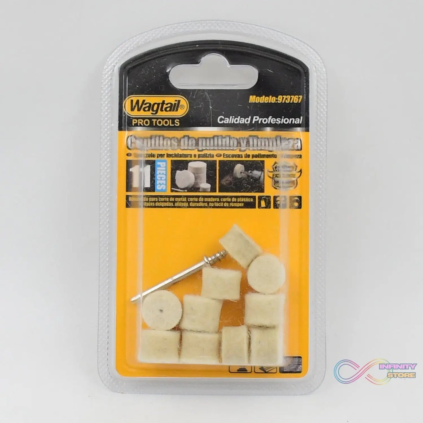 Rotary Tool Accessory Wool Felt Polishing Pad Felt (11 Pcs Set) - infinityexculsivestore.com