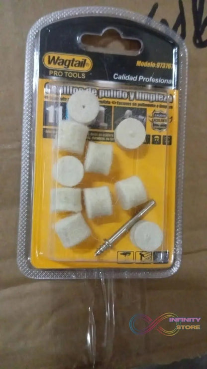 Rotary Tool Accessory Wool Felt Polishing Pad Felt (11 Pcs Set) - infinityexculsivestore.com