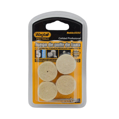 Rotary Tool Accessory Wool Felt Polishing Pad Felt (5 Pcs Set) - infinityexculsivestore.com