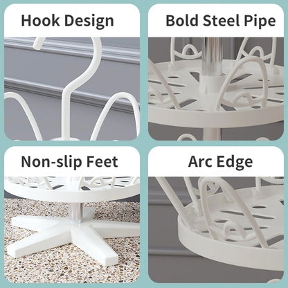 Rotating Shoe Rack, 3 Layer/ 3 Tier Rotating Shoe Rack (1 Pc) - infinityexculsivestore.com