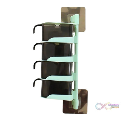 Rotating Spice Jars Vertical Rotatable Seasoning Box 5 Section / Tier With 5 Spoon (1 Set) - infinityexculsivestore.com