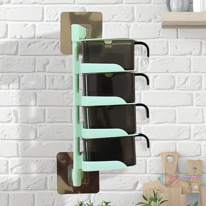 Rotating Spice Jars Vertical Rotatable Seasoning Box 5 Section / Tier With 5 Spoon (1 Set) - infinityexculsivestore.com