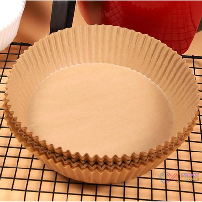 Round Air Fryer Disposable Paper Liner (50 Pcs Set / 160mmx45mm) - infinityexculsivestore.com