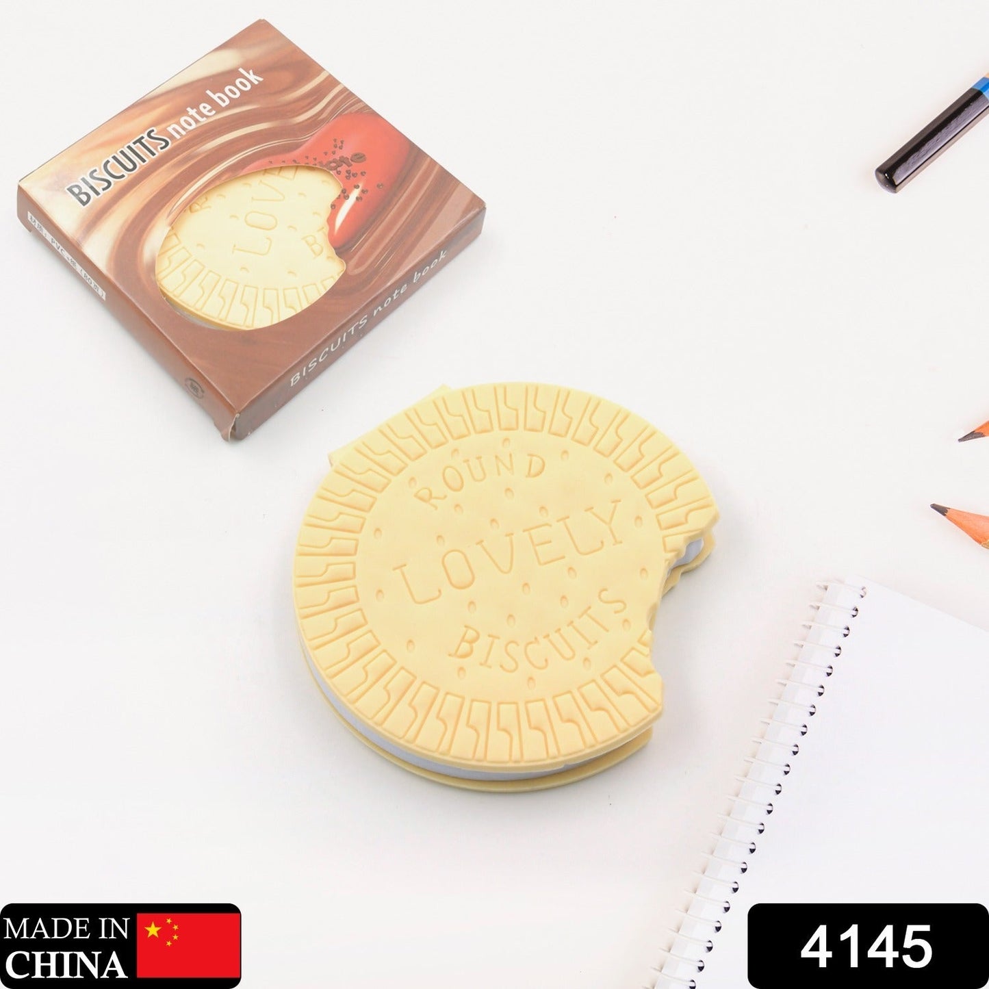 Round Biscuits Diary Notebooks Original Biscuits Smell Writing Practice Book Early Learning Copybook Premium Biscuits Book ( 1Pc Book ) - infinityexculsivestore.com