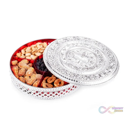 Decorative round box for dry fruits