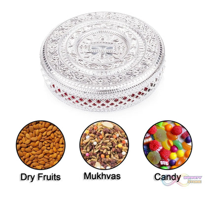 Round box for storing dry fruits