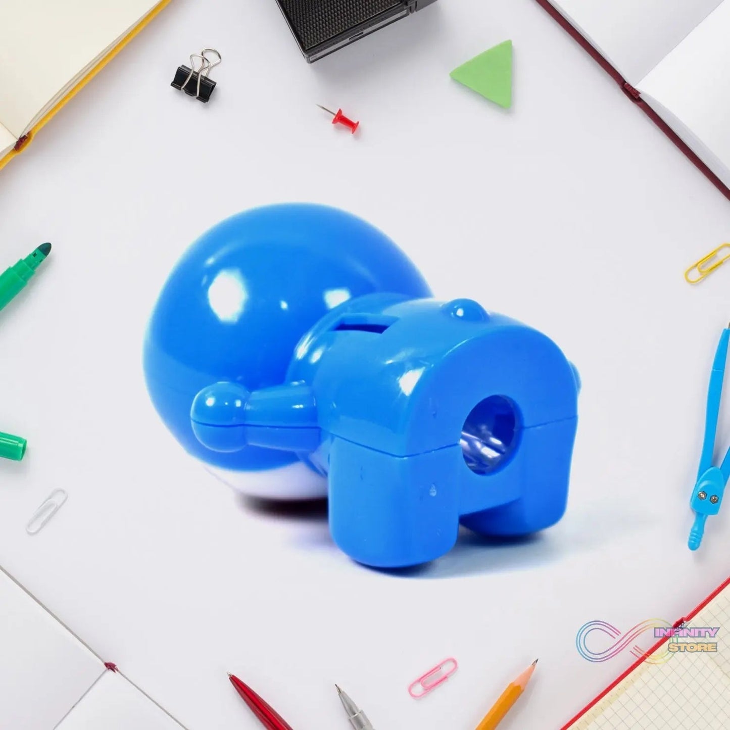 Round Cartoon Shaped Pencil Sharpener (1 Pc) - infinityexculsivestore.com