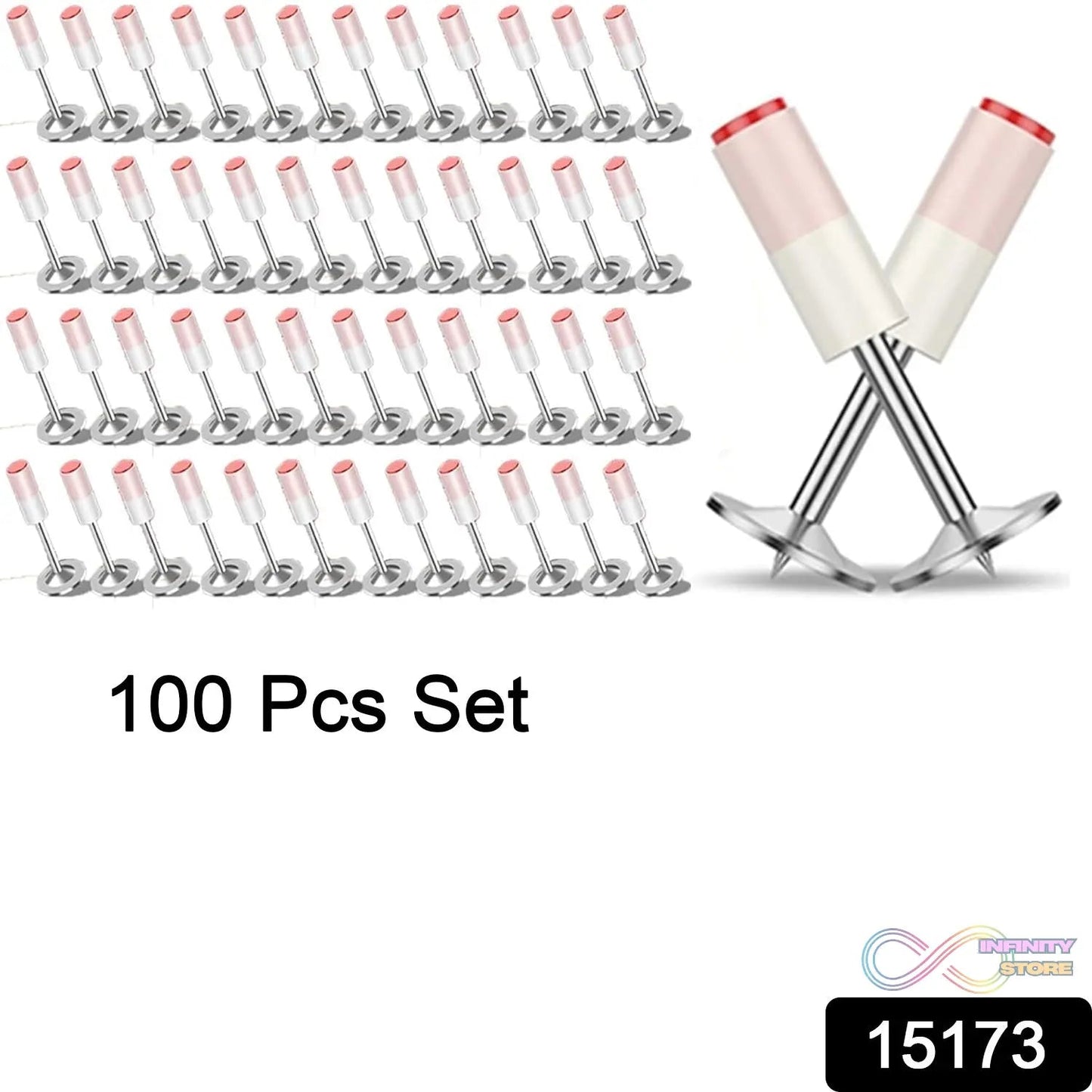 Round Nails for Mini Steel Nails For Gun (100 Pcs Set) - infinityexculsivestore.com