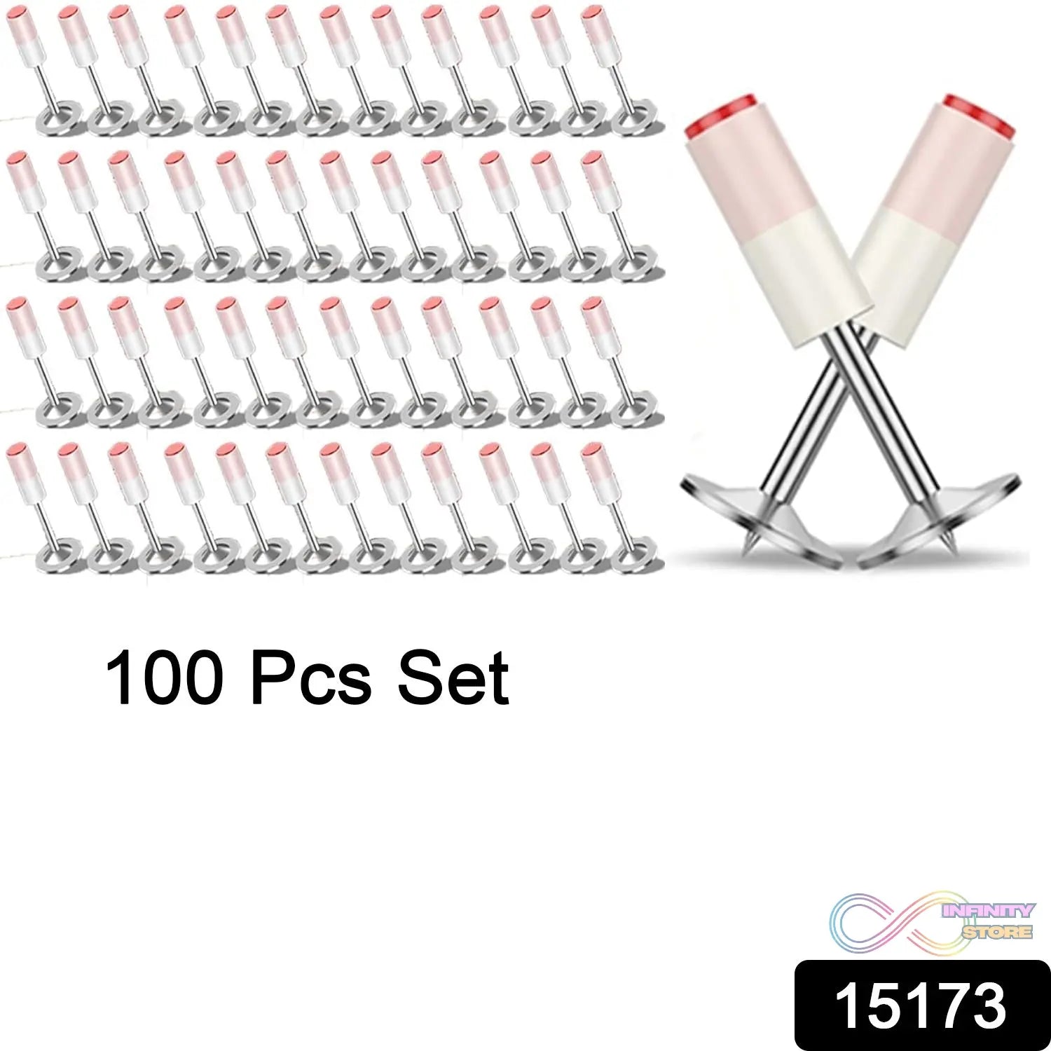 Round Nails for Mini Steel Nails For Gun (100 Pcs Set) - infinityexculsivestore.com