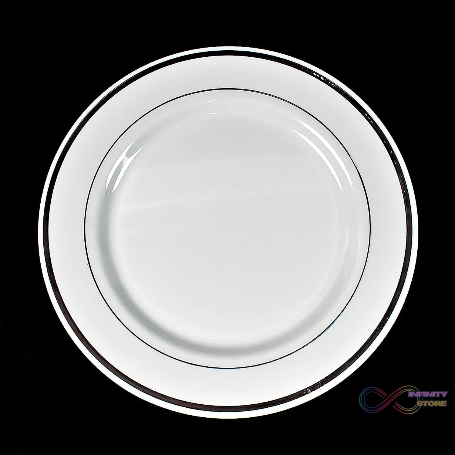 Round Plastic Dinner Plates Wedding Birthday Party Tableware Supplies (6 Pcs Set) - infinityexculsivestore.com