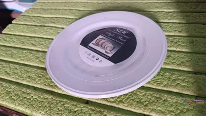 Round Plastic Dinner Plates Wedding Birthday Party Tableware Supplies (6 Pcs Set) - infinityexculsivestore.com