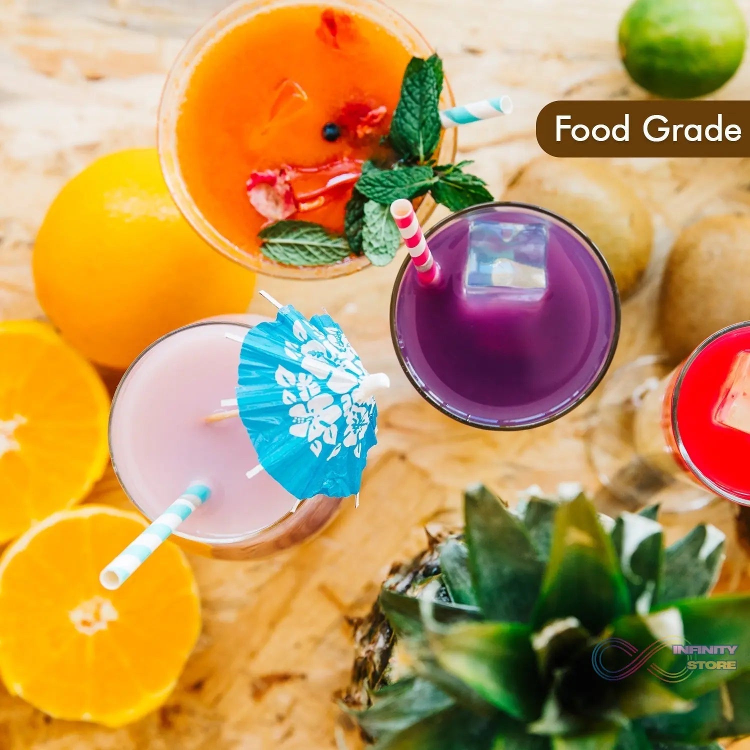 Round Plastic Water Glass Juice Beer Wine Plastic Unbreakable Transparent Glass Set ( 300ml 6pc ) - infinityexculsivestore.com