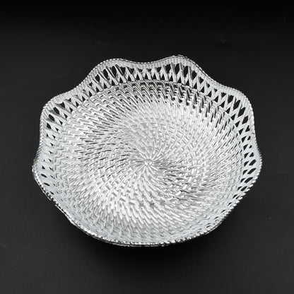 Round Serving Tray, Traditional Serving Tray, Multipurpose Serving Tray, Decorative Serving Platters, Mukhwas Serving Tray (1 Pc) - infinityexculsivestore.com