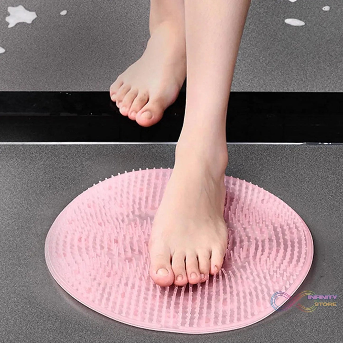 Round Shape Foot Rubbing / Bath Massager (30×30 CM / 1 Pc) - infinityexculsivestore.com