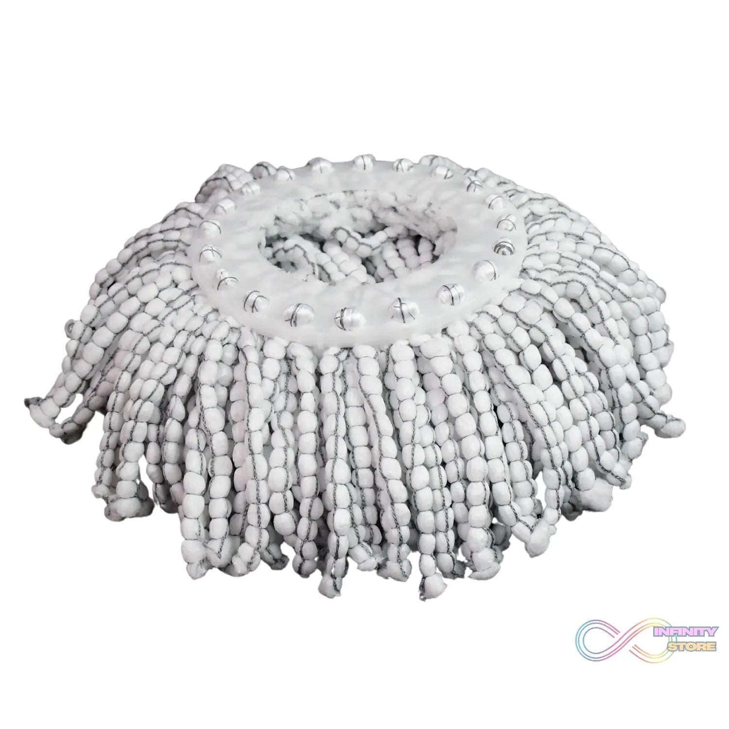 Round Shape Microfiber Spin Mop Replacement Head Refill (1 Pc) - infinityexculsivestore.com