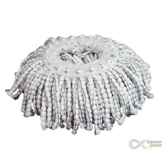 Round Shape Microfiber Spin Mop Replacement Head Refill (1 Pc) - infinityexculsivestore.com