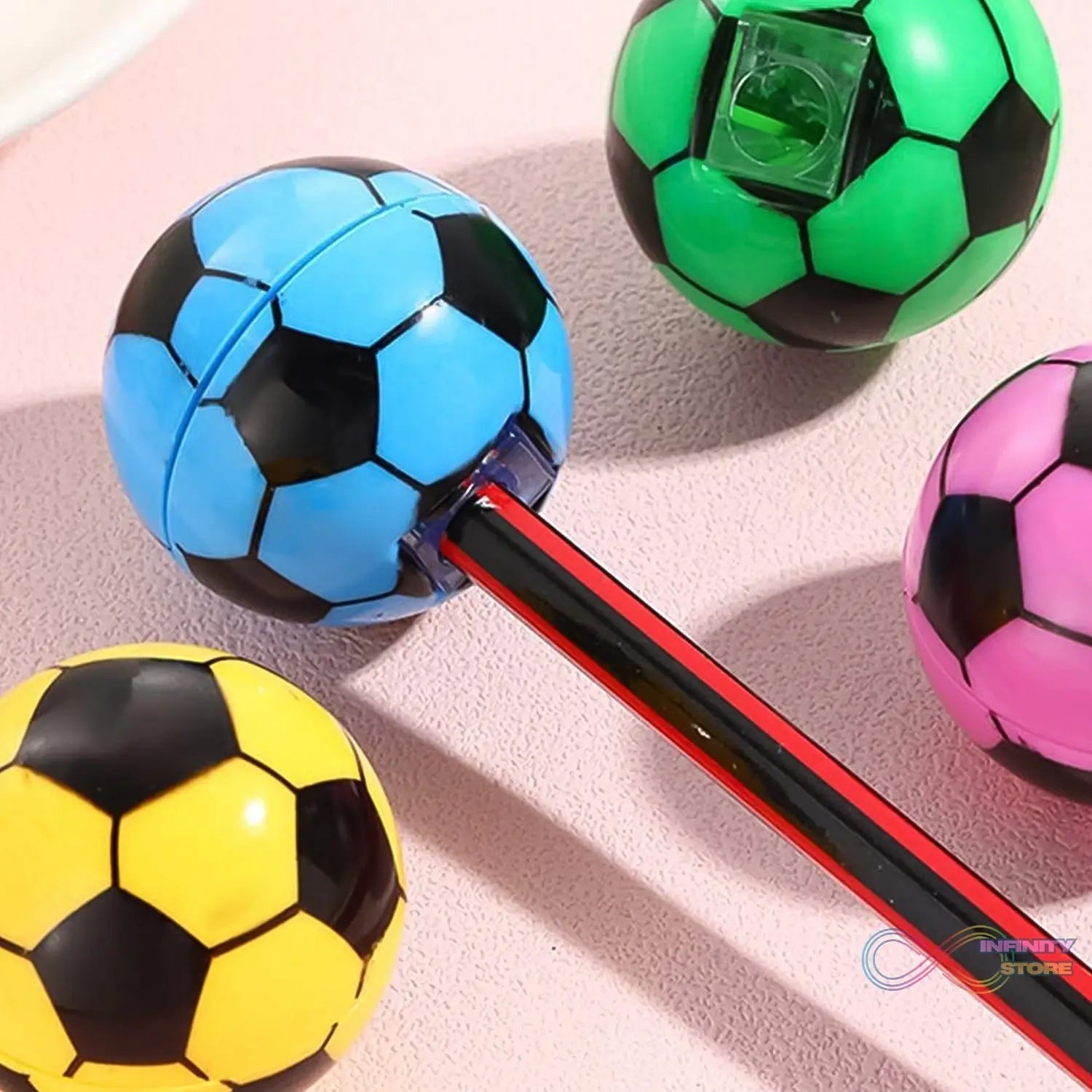 Round Shape Mix Design Pencil Sharpener (1 Pc / Round Shape Mix Design) - infinityexculsivestore.com