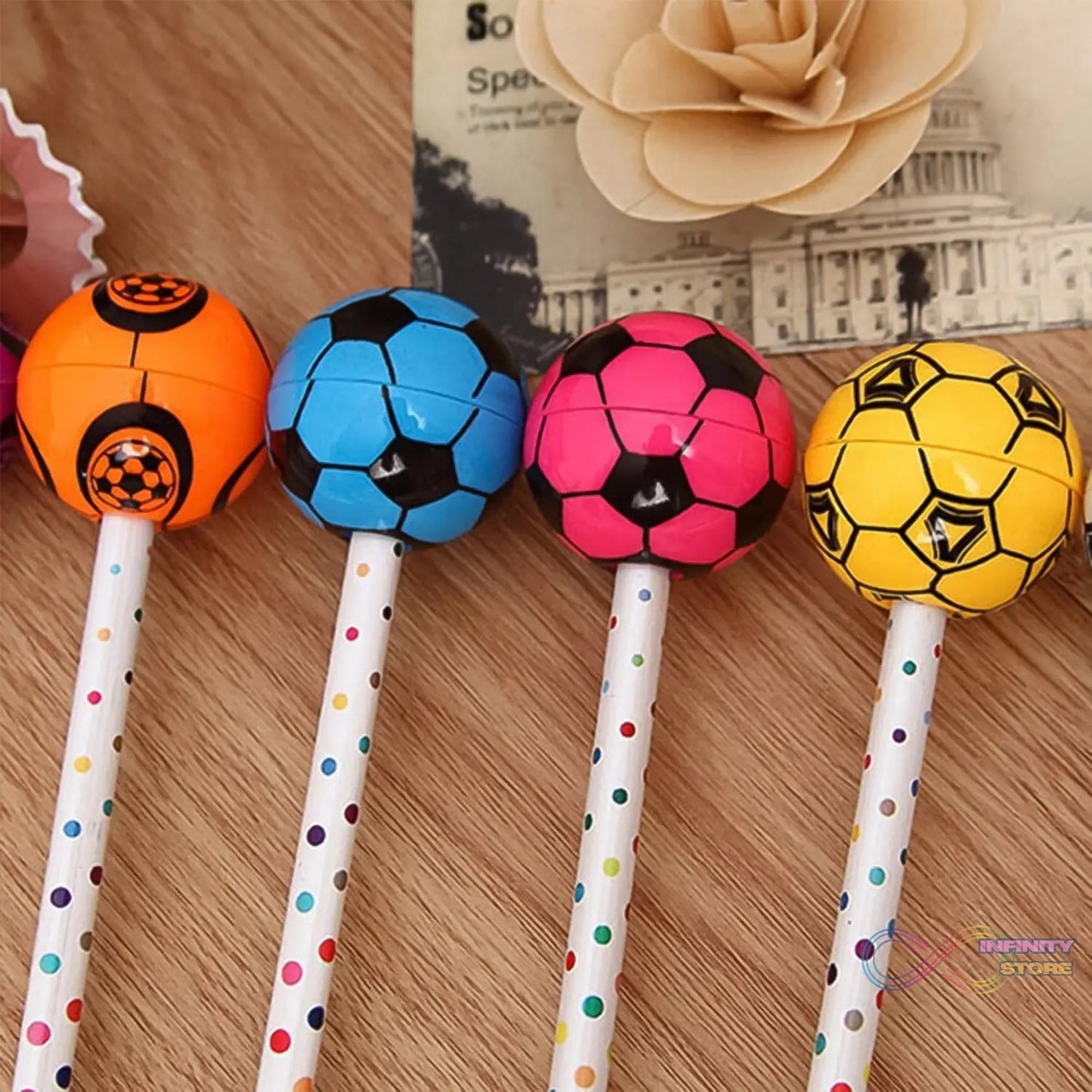 Round Shape Mix Design Pencil Sharpener (1 Pc / Round Shape Mix Design) - infinityexculsivestore.com