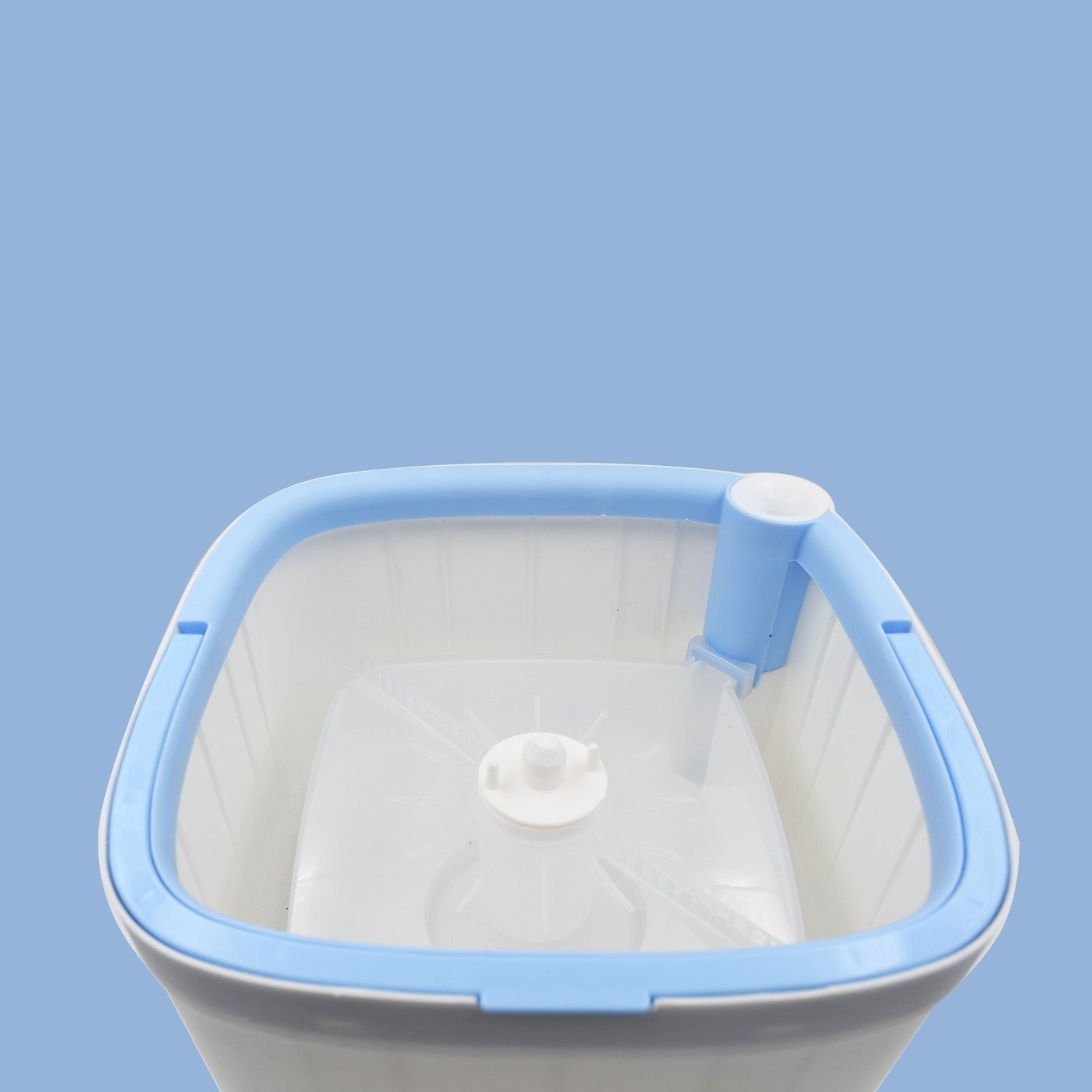 Round Shape Mop Head with 1 Pad Extra Clean Water Spin Mop with Separate Water Bucket, Suitable for All Types of Flooring, Separates Dirty and Clean Water, Wet - infinityexculsivestore.com