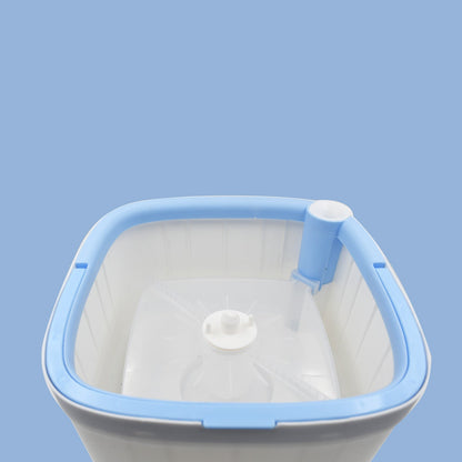 Round Shape Mop Head with 1 Pad Extra Clean Water Spin Mop with Separate Water Bucket, Suitable for All Types of Flooring, Separates Dirty and Clean Water, Wet - infinityexculsivestore.com