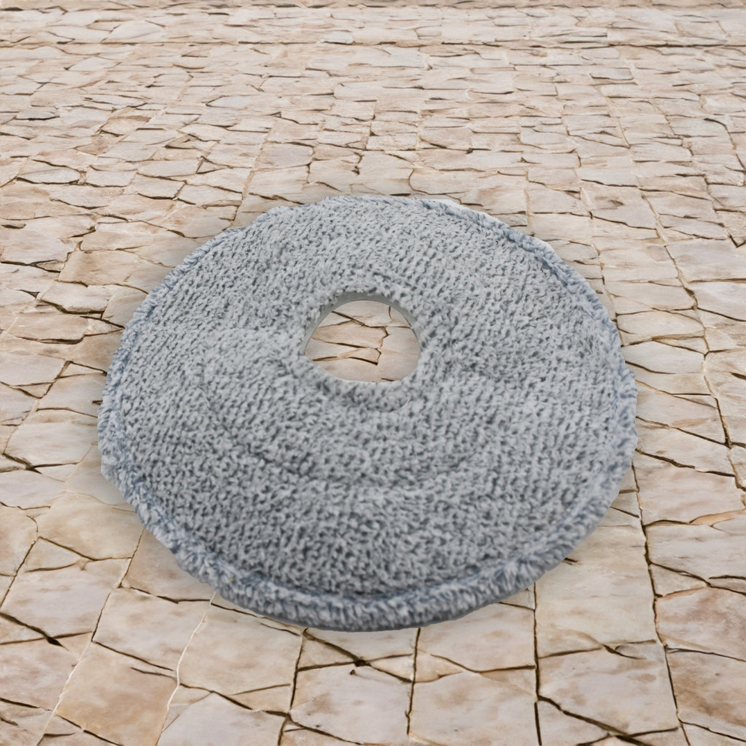 Round Shape Mop Head with 1 Pad Extra Clean Water Spin Mop with Separate Water Bucket, Suitable for All Types of Flooring, Separates Dirty and Clean Water, Wet - infinityexculsivestore.com