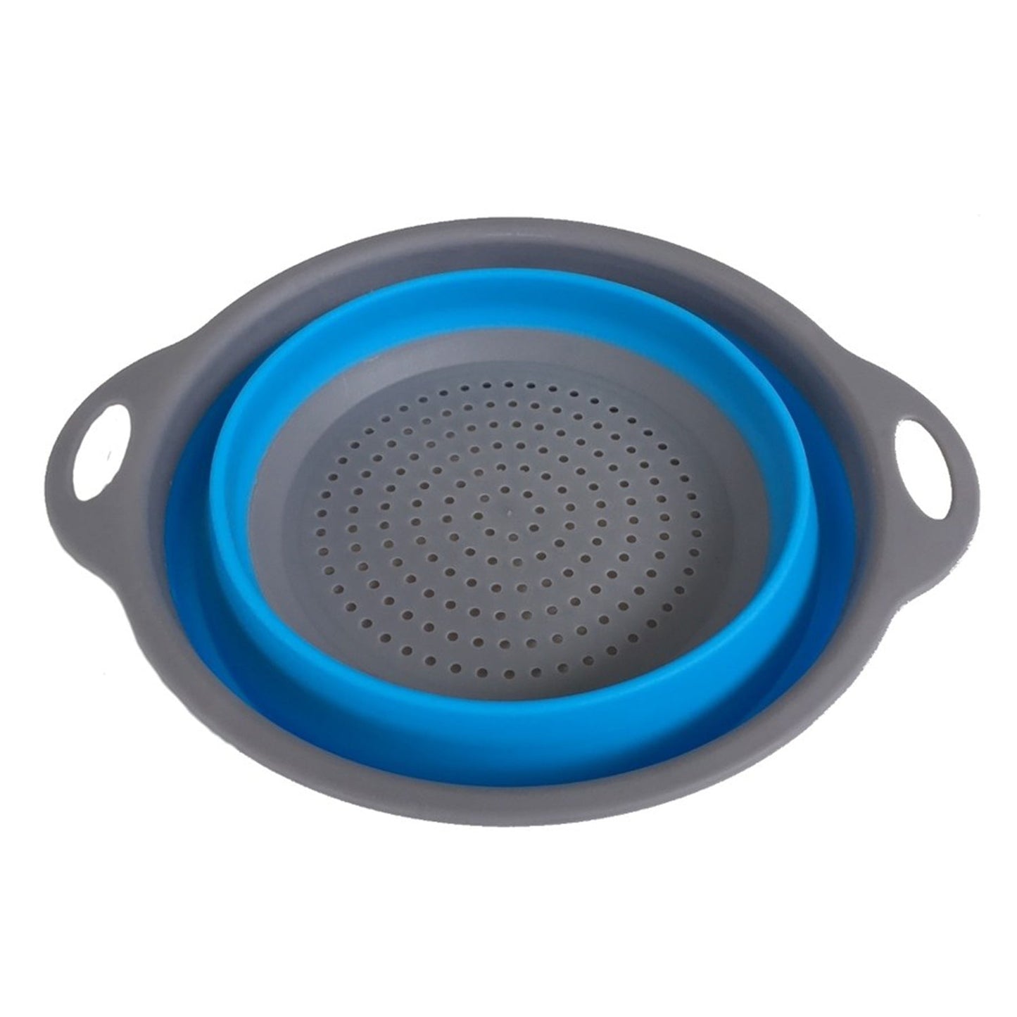 Round Sili Strain used in all kinds of household and official kitchen purposes as a Foldable utensil. - infinityexculsivestore.com