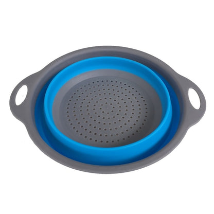 Round Sili Strain used in all kinds of household and official kitchen purposes as a Foldable utensil. - infinityexculsivestore.com