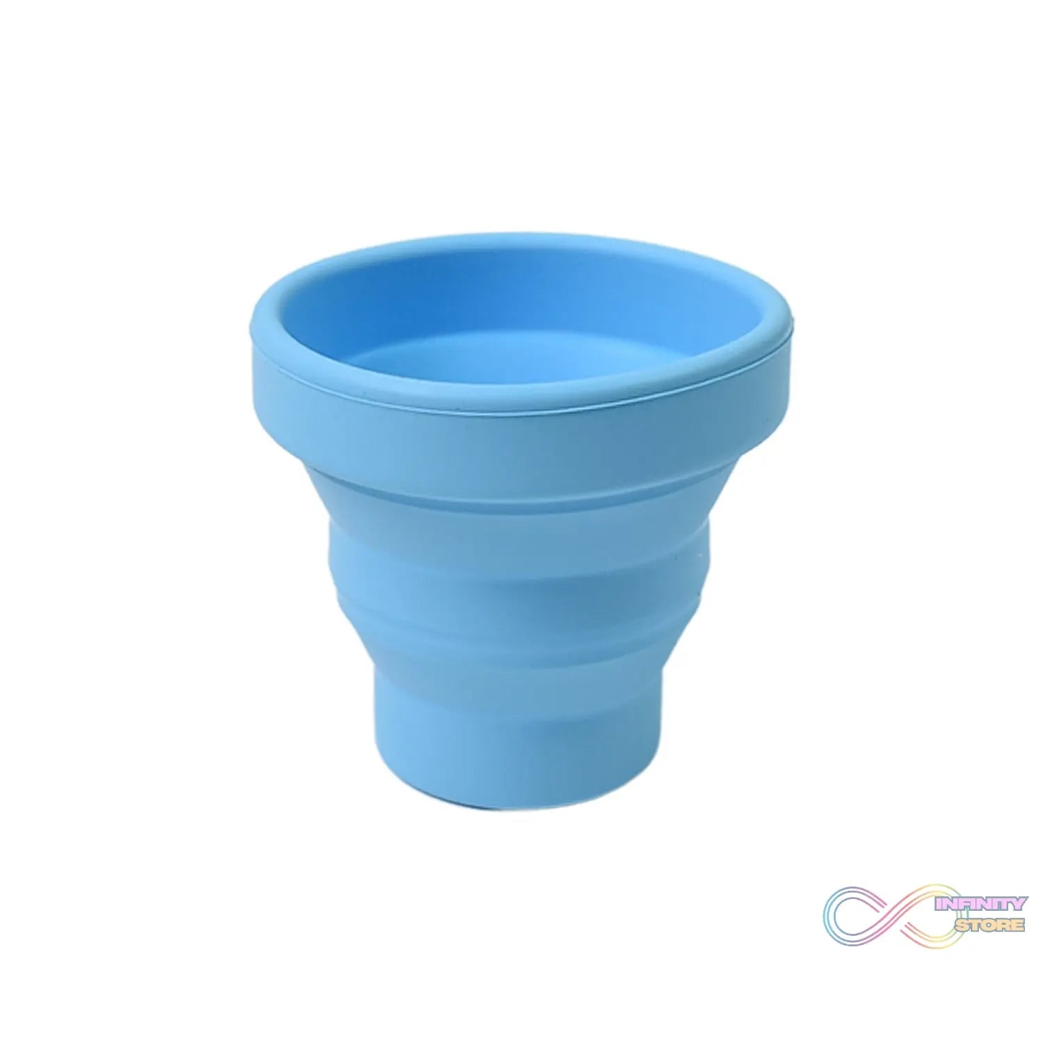 Round Silicone Foldable Glass, Foldable Travel Mug Without Lid (1 Pc) - infinityexculsivestore.com