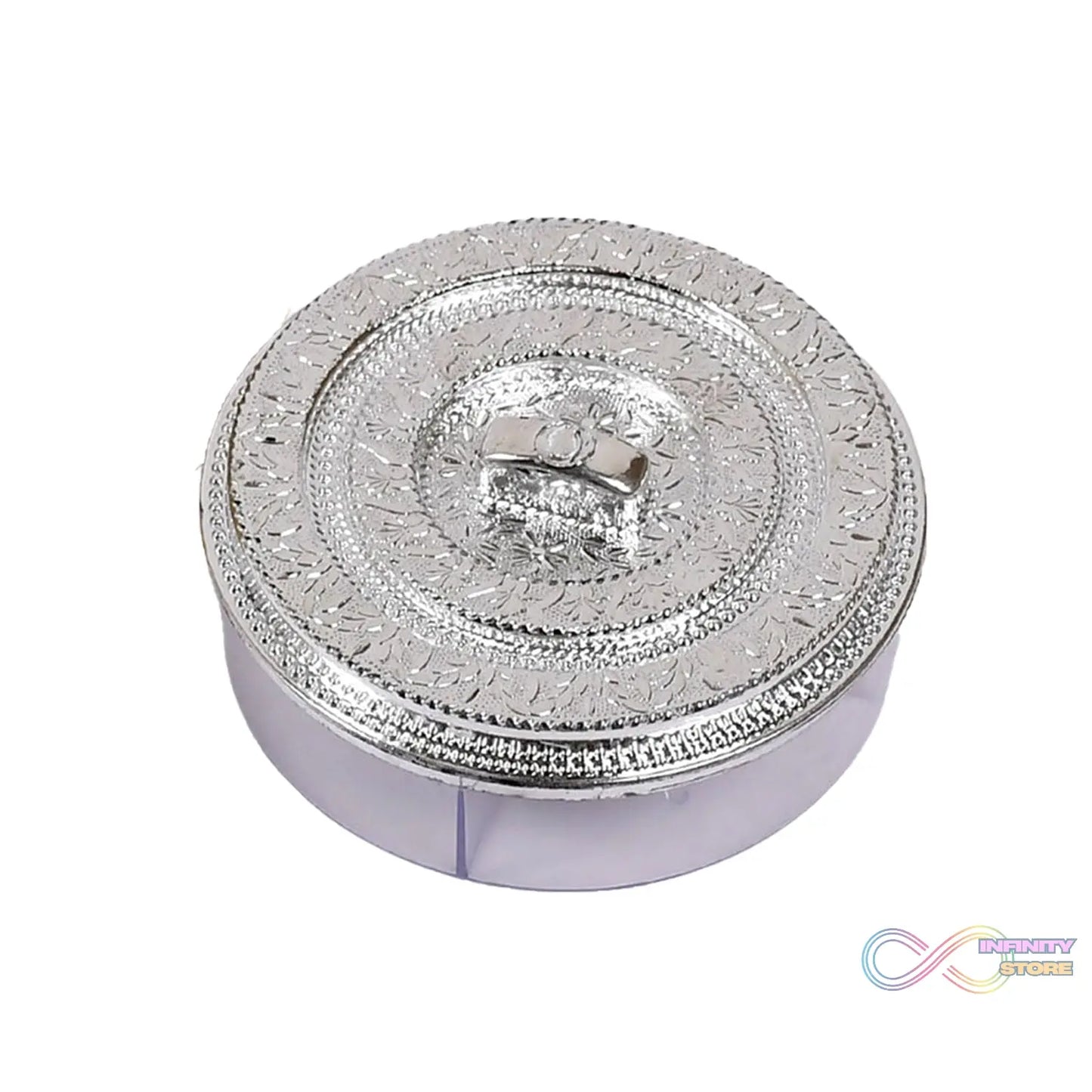 Round Smiley Multi Purpose 4 Compartment Box For Home & Kitchen Use - infinityexculsivestore.com