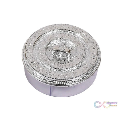 Round Smiley Multi Purpose 4 Compartment Box For Home & Kitchen Use - infinityexculsivestore.com