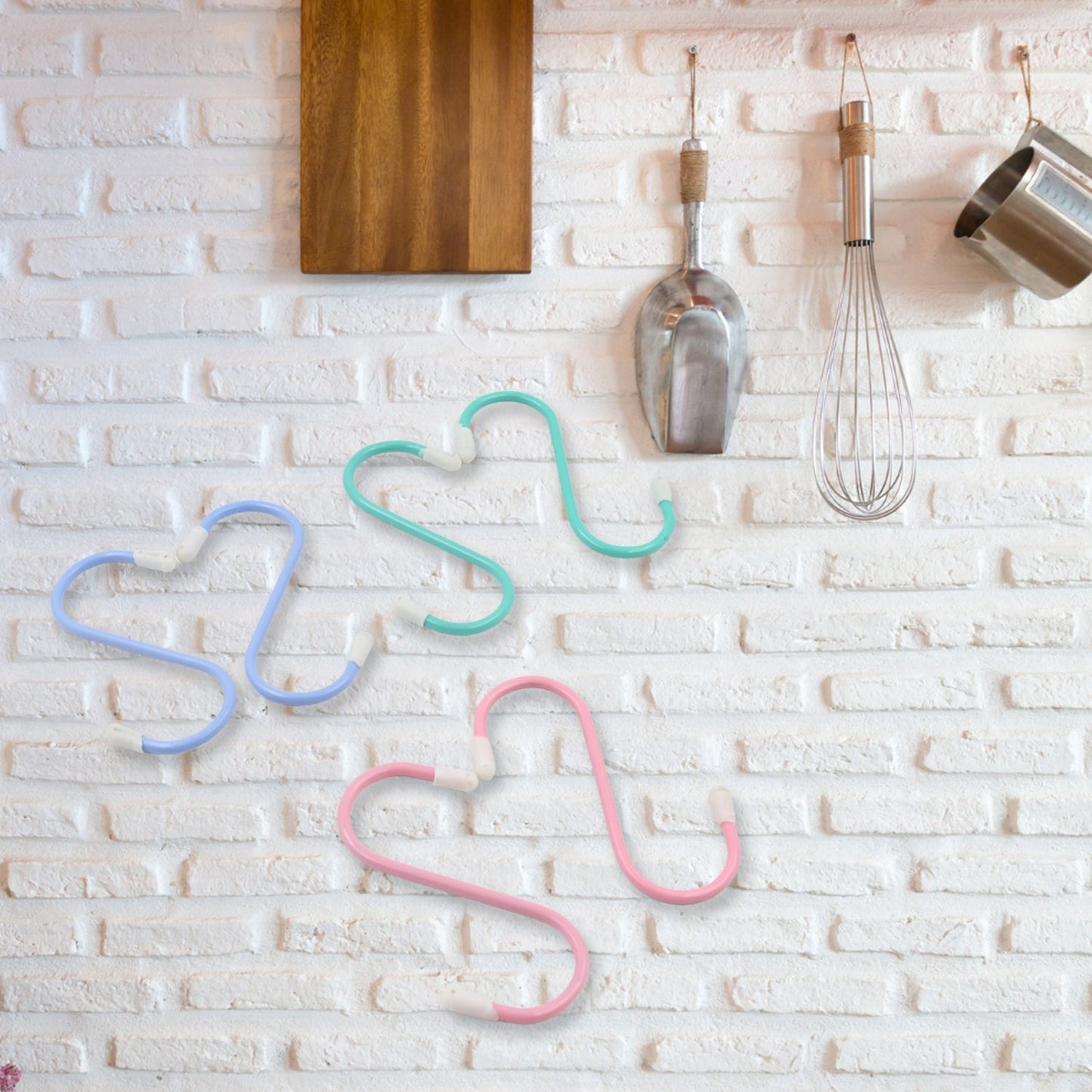 S Shape Metal Hooks for Hanging, Heavy Duty S Shaped Hooks for Hanging Clothes, Metal Hooks for Kitchen, Wardrobe, Work Shop, Bathroom, Garden, Office (6 Pcs Set) - infinityexculsivestore.com