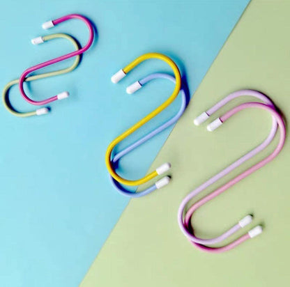 S Shape Metal Hooks for Hanging, Heavy Duty S Shaped Hooks for Hanging Clothes, Metal Hooks for Kitchen, Wardrobe, Work Shop, Bathroom, Garden, Office (6 Pcs Set) - infinityexculsivestore.com