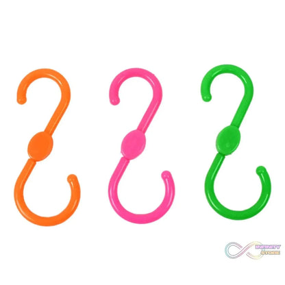 S Shape Plastic Hooks Hanger for Hanging Cloth (3 Pcs Set) - infinityexculsivestore.com