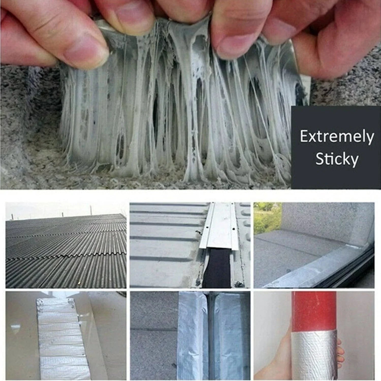 SELF - ADHESIVE INSULATION RESISTANT HIGH TEMPERATURE HEAT REFLECTIVE ALUMINIUM FOIL DUCT TAPE ROLL (0.9MM) - infinityexculsivestore.com