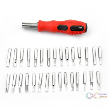 (SET OF 4PC) SCREWDRIVER SET, STEEL 31 IN 1 WITH 30 SCREWDRIVER BITS, PROFESSIONAL MAGNETIC DRIVER SET - infinityexculsivestore.com