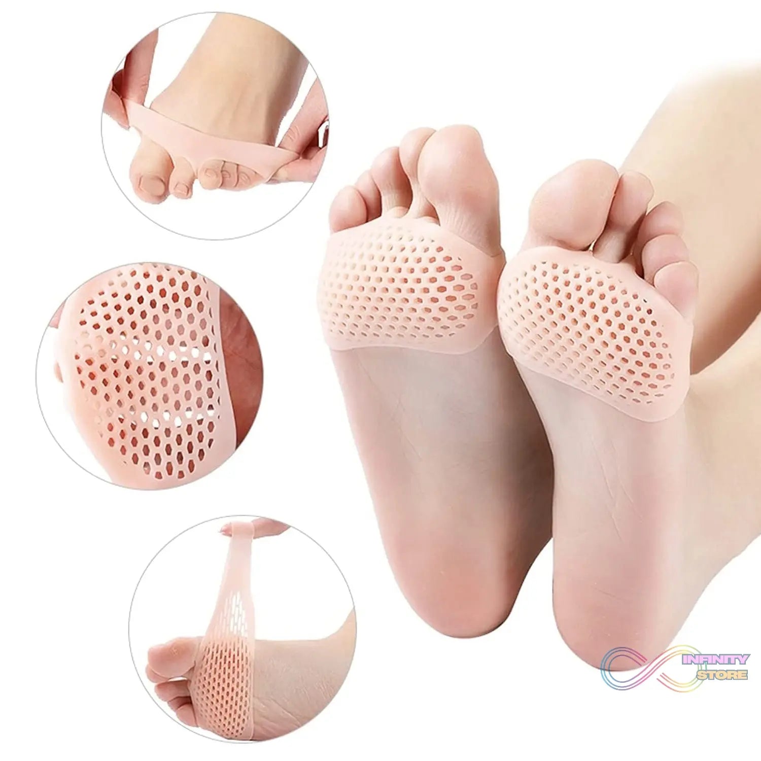 SILICONE TIPTOE PROTECTOR AND COVER USED IN PROTECTION OF TOE FOR MEN AND WOMEN - infinityexculsivestore.com
