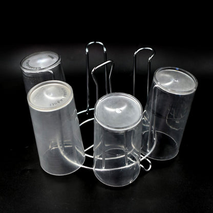 SS Round Glass Stand used for holding sensitive glasses and all present in all kinds of kitchens of official and household places etc. - infinityexculsivestore.com