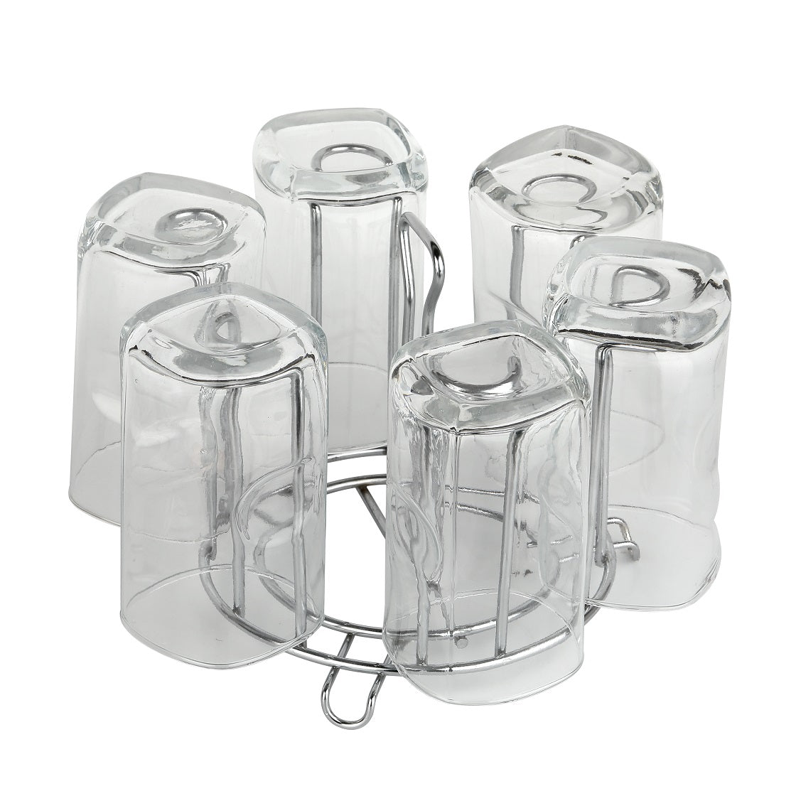 SS Round Glass Stand used for holding sensitive glasses and all present in all kinds of kitchens of official and household places etc. - infinityexculsivestore.com