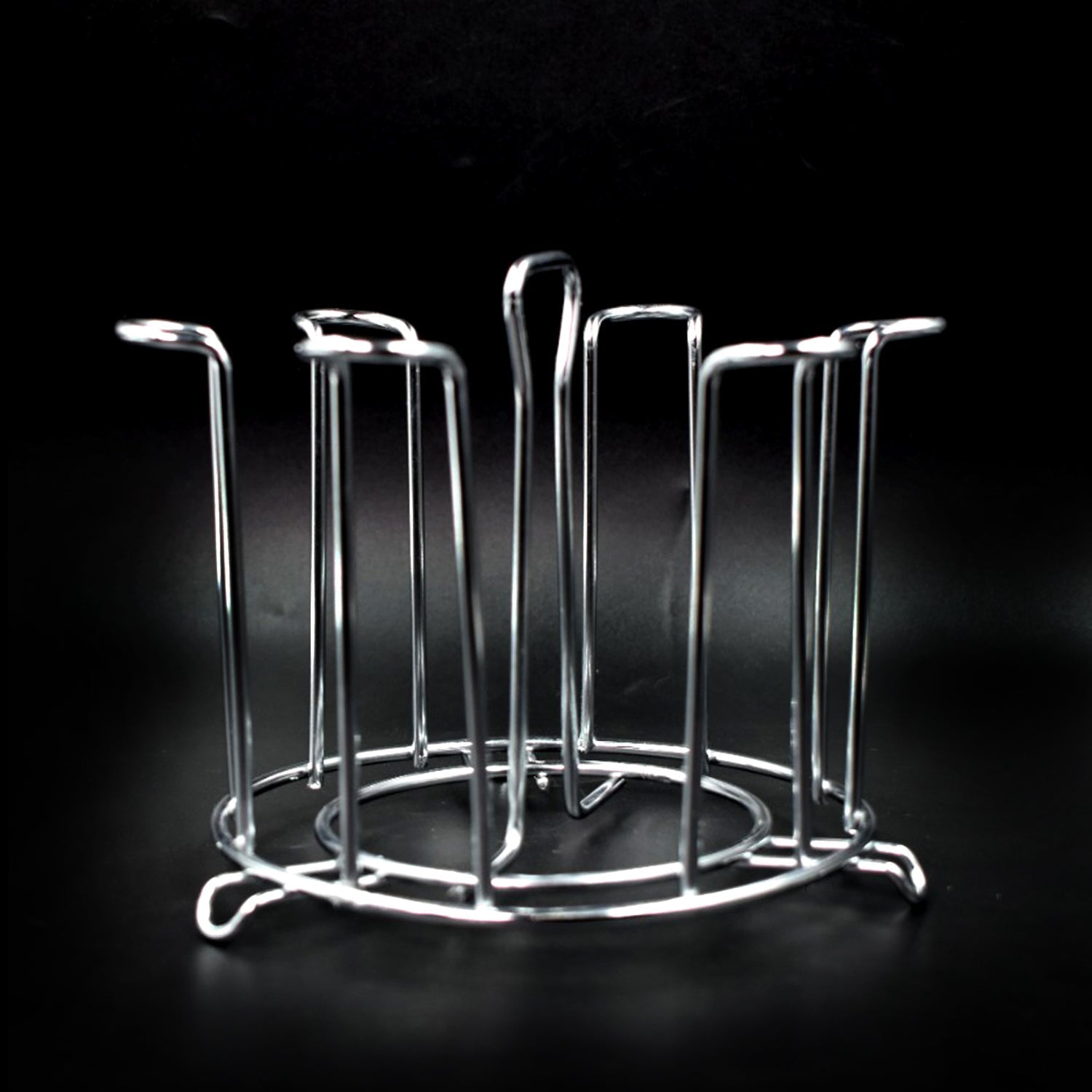 SS Round Glass Stand used for holding sensitive glasses and all present in all kinds of kitchens of official and household places etc. - infinityexculsivestore.com