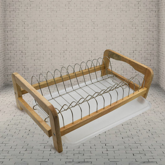 STAINLESS STEEL DRAIN BOWL STORAGE RACK HOLDER PLATE DISH CUTLERY CUP RACK WITH TRAY KITCHEN SHELF STAND - infinityexculsivestore.com