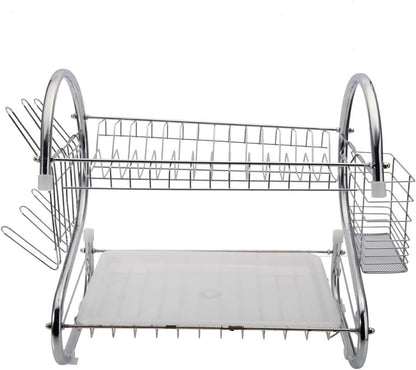 STAINLESS STEEL RECTANGLE DISH DRAINER RACK / BASKET WITH DRIP TRAY - infinityexculsivestore.com