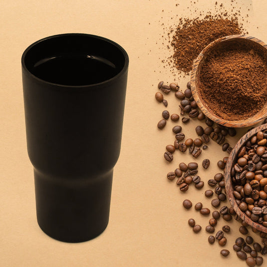 STAINLESS STEEL VACUUM INSULATED GLASS COFFEE CUPS DOUBLE WALLED TRAVEL MUG, CAR COFFEE MUG (590ml) - infinityexculsivestore.com