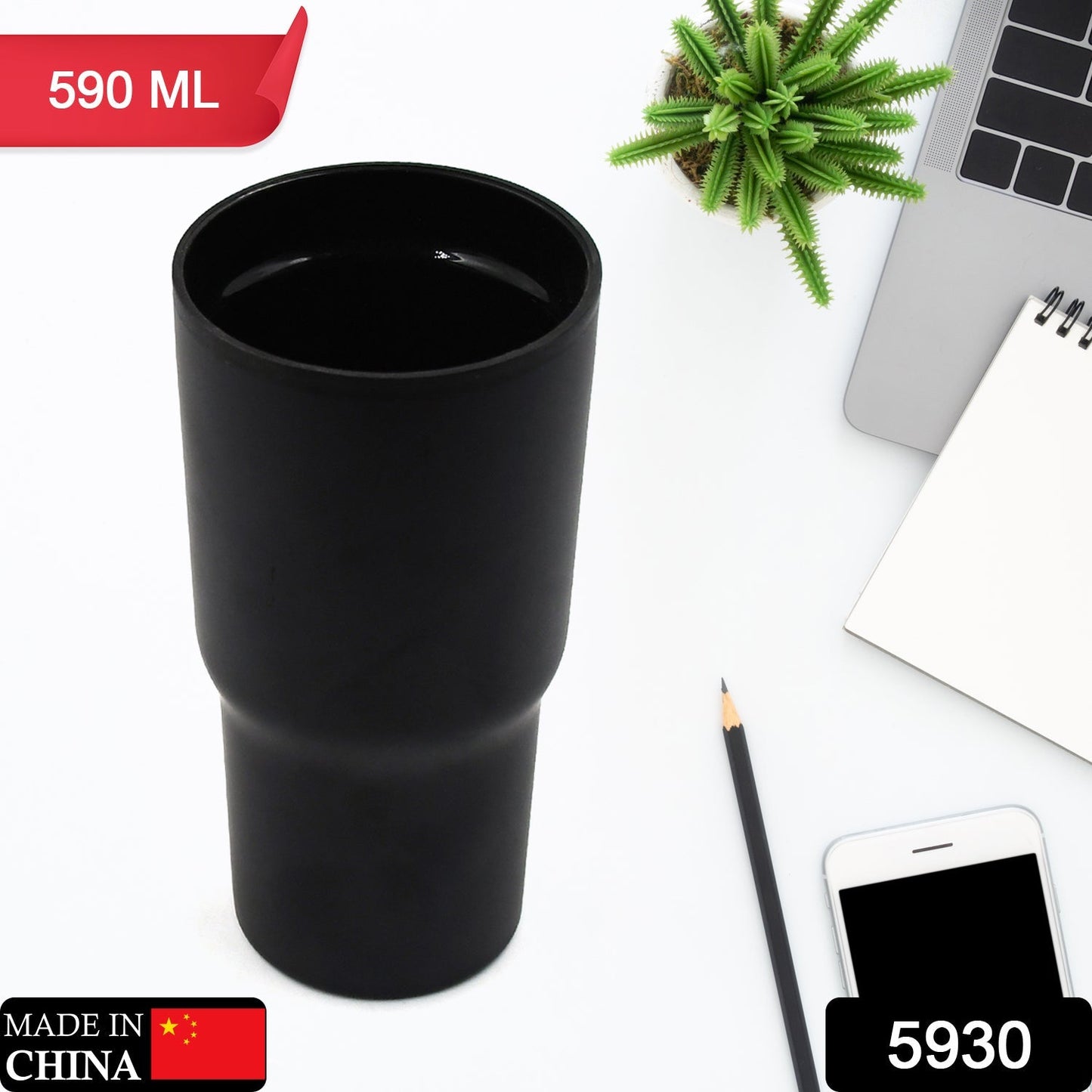 STAINLESS STEEL VACUUM INSULATED GLASS COFFEE CUPS DOUBLE WALLED TRAVEL MUG, CAR COFFEE MUG (590ml) - infinityexculsivestore.com