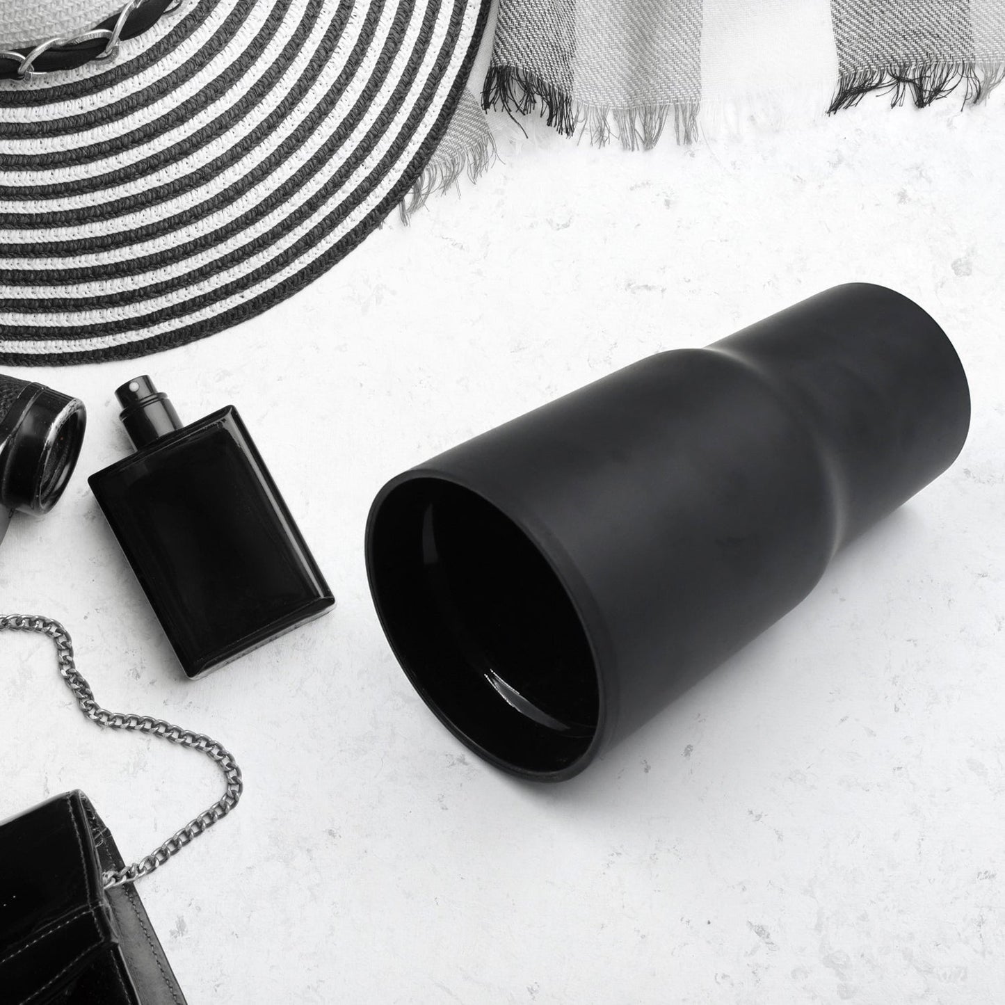 STAINLESS STEEL VACUUM INSULATED GLASS COFFEE CUPS DOUBLE WALLED TRAVEL MUG, CAR COFFEE MUG (590ml) - infinityexculsivestore.com