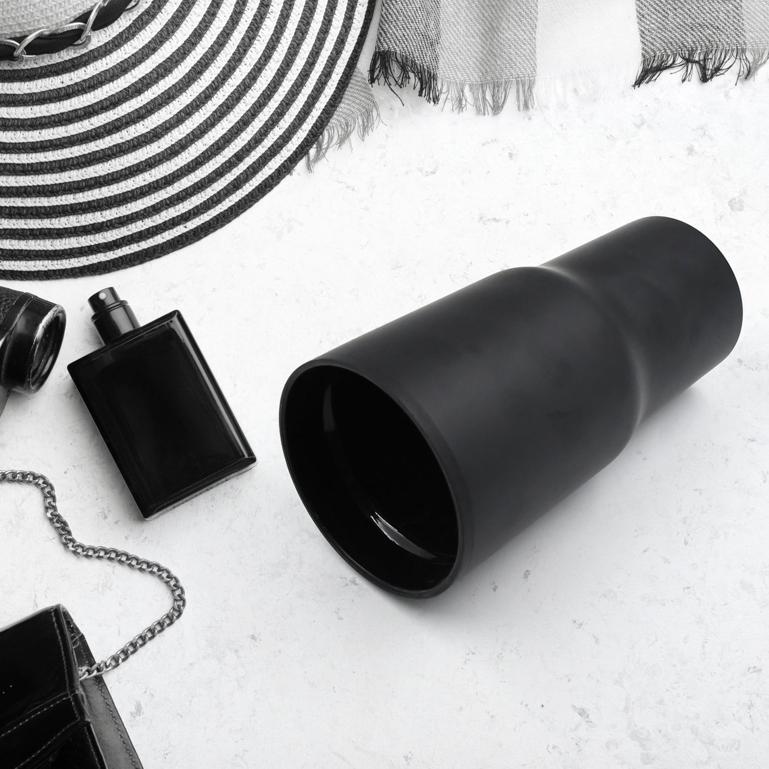 STAINLESS STEEL VACUUM INSULATED GLASS COFFEE CUPS DOUBLE WALLED TRAVEL MUG, CAR COFFEE MUG (590ml) - infinityexculsivestore.com